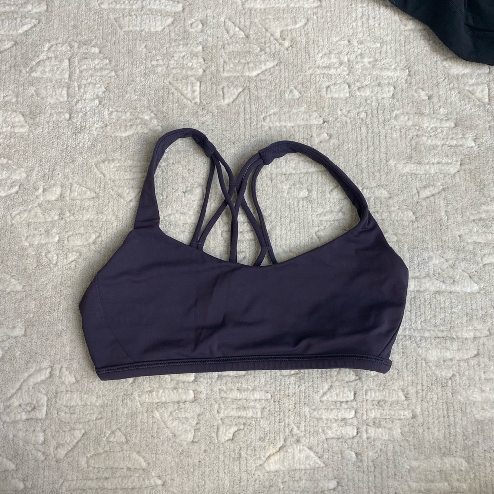 Purple Lululemon sports bra